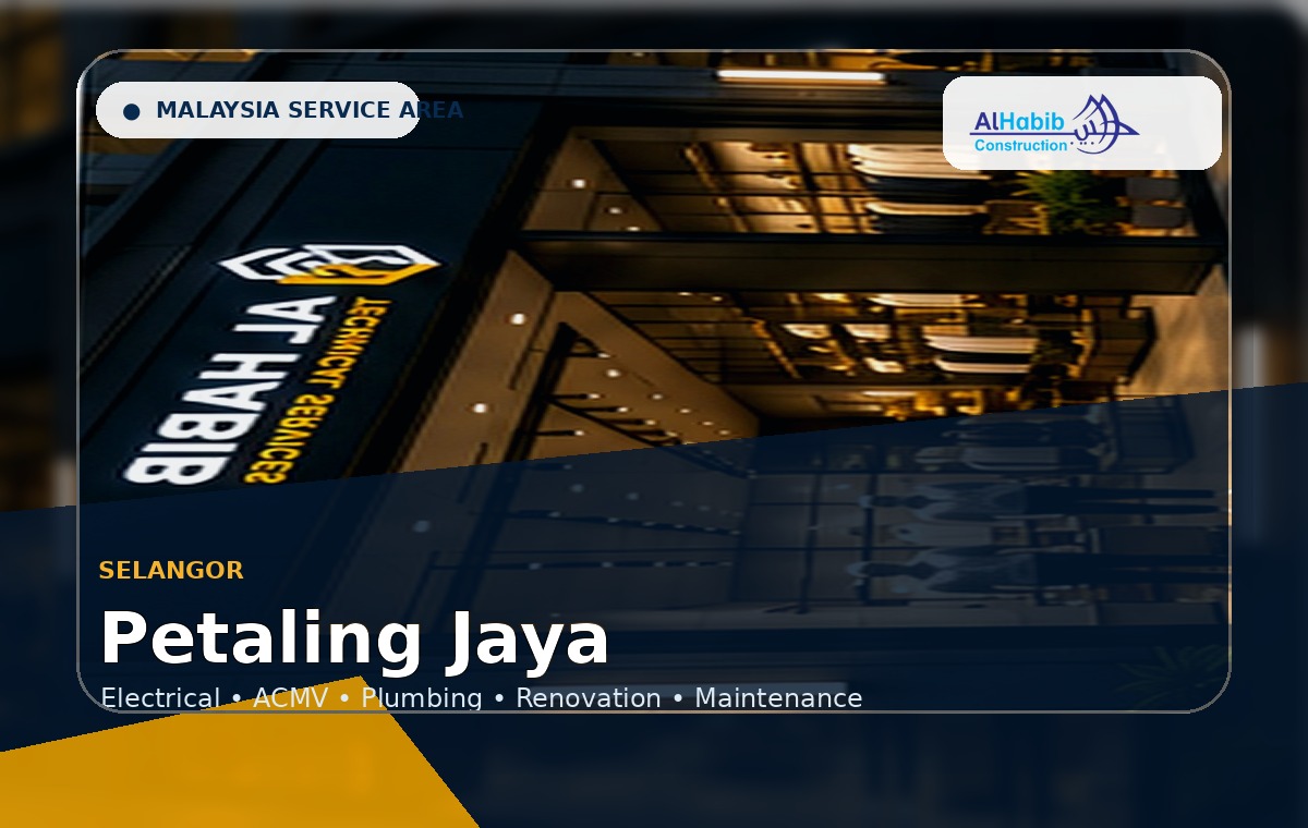 3D service-area visual for Petaling Jaya, Malaysia